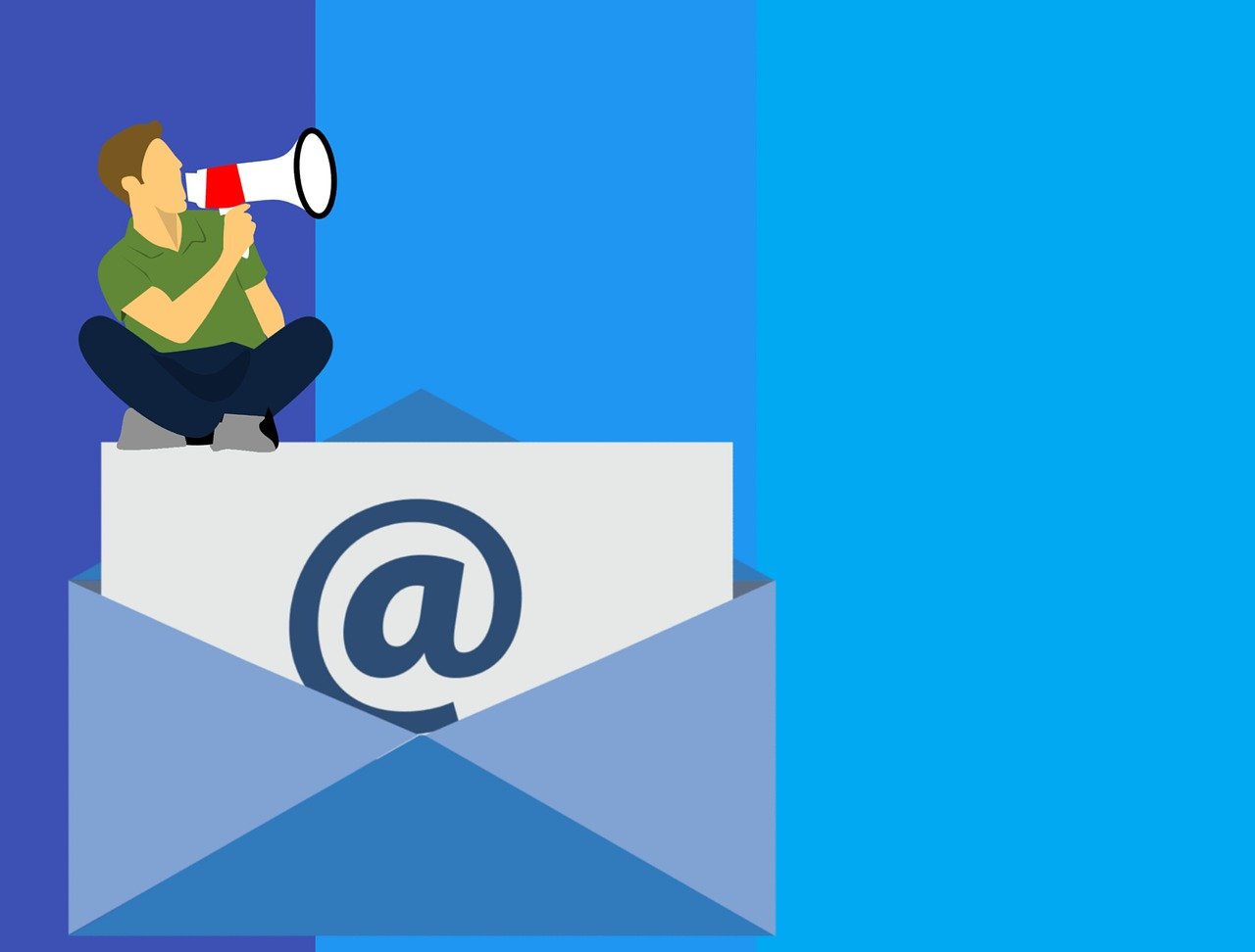 man sitting on email image